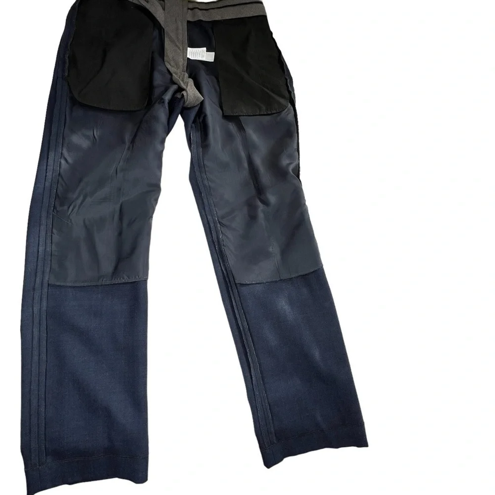 J. CREW BOWERY Classic Fit Navy Blue Wool Men's Dress Pants Trousers 33 …